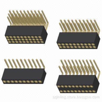 Machined parts, 1.27mm round pin right/straight angle, 3.8mm height, 8.0mm PC